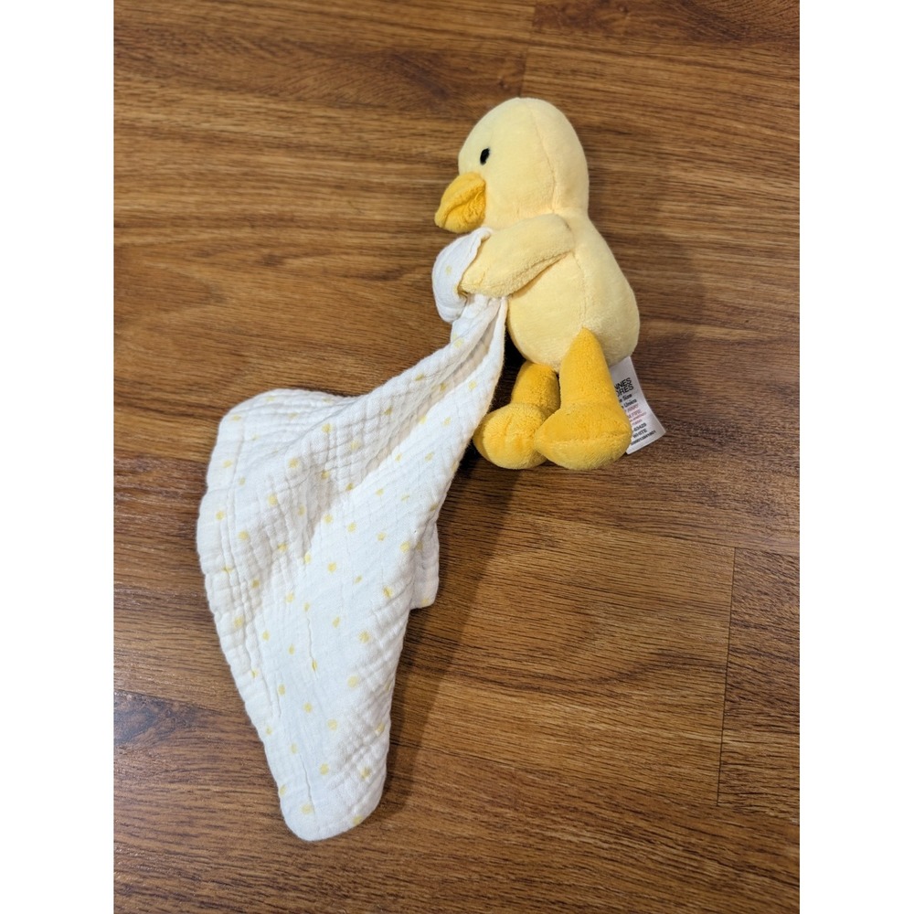 Dunnes Stores Yellow Duck Baby Comforter Blanket Soother Blankie Clean Cuddly